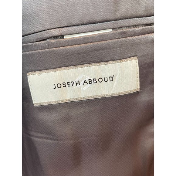 Joseph Abboud Mens Suit Blazer Coat 100% Wool Front Two Button Gray Size 46R - Picture 5 of 7